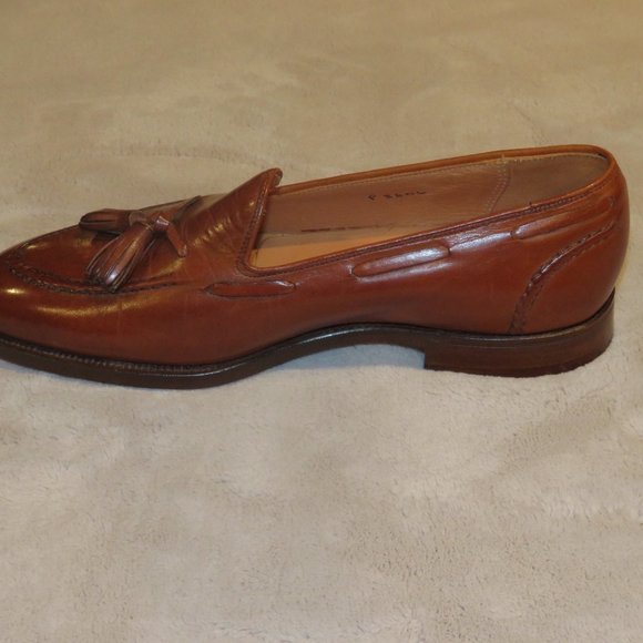 Polo Ralph Lauren by Crockett & Jones Brown Tassel Loafers 7D 7.5D Mismate main image 4